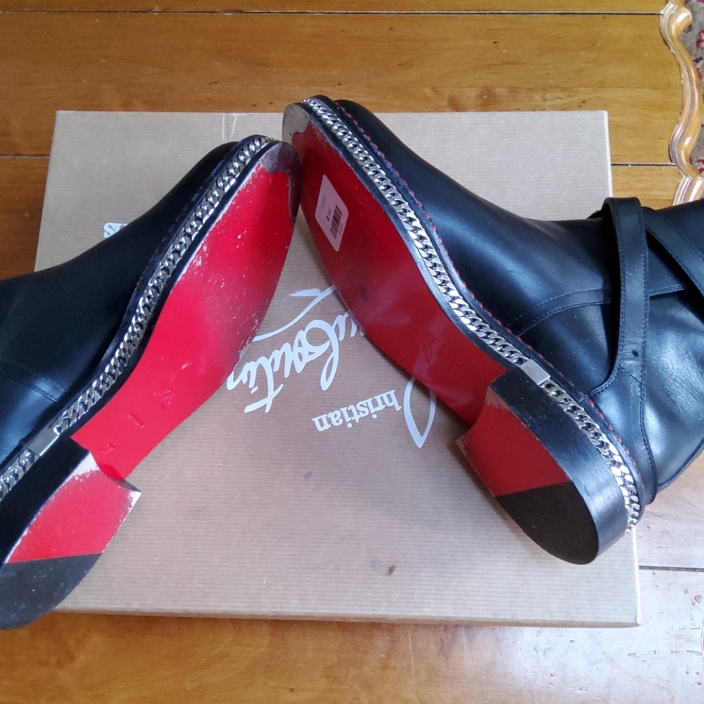 Christian Louboutin Chelsea Chain boots! - Picture 4 of 6